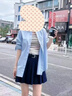 紫涵（ZIHAN）紫涵學(xué)院風(fēng)百褶裙女夏季小個子高腰遮胯顯瘦A字半身短裙 深藏青 L 曬單實拍圖