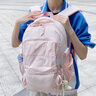JCZS日本書(shū)包初中女生2025新款高中學(xué)生大容量雙肩包高顏值ins風(fēng)背包 粉紅[輕便減負可套行李箱]大容量 曬單實(shí)拍圖