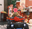 福兒寶（FUERBAO）奔馳授權(quán)兒童電動(dòng)車六驅(qū)可坐大人遙控玩具車小孩寶寶雙人越野送禮 六驅(qū)軟胎黑+后備箱+雙皮座雙油門 曬單實(shí)拍圖