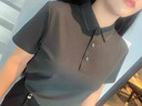 追行方高端工作服定制印LOGO短袖T恤速干POLO衫訂做銷售工裝文化衫刺繡 【提升企業(yè)形象】黑色 M 曬單實(shí)拍圖