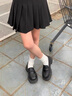 啄木鳥軟底小皮鞋女2025年春夏季新款英倫風(fēng)樂(lè)福鞋女jk制服休閑百搭單鞋 黑色 37 (235mm) 曬單實(shí)拍圖