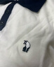 初申夏季polo領(lǐng)短袖T恤女撞色設(shè)計貓咪刺繡含羊毛休閑針織T恤S52Z009 曬單實拍圖