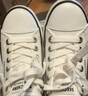 斯凱奇（Skechers）七夕情人節(jié)禮物女鞋夏季潮流百搭透氣時尚板鞋帆布鞋 白色/WHT 37 曬單實拍圖