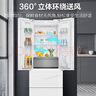 海爾（Haier）冰箱342升一級(jí)雙變頻風(fēng)冷無霜雙開門四門法式多門三檔變溫超薄可嵌入Leader系列家用家電國家補(bǔ)貼 342升冰雪白+1級(jí)雙變頻+黑金凈味+冷藏三檔變溫 曬單實(shí)拍圖
