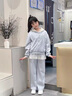 奧特曼童裝女童套裝秋裝2025新款兒童衣服女孩韓版開衫衛(wèi)衣甜美兩件套 藍(lán)色 120 建議110-120cm6-7歲 曬單實拍圖