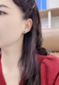 HKHL 925銀孔雀石女士耳釘愛(ài)心銀耳環(huán)簡(jiǎn)時(shí)尚百搭氣質(zhì)耳飾女輕奢高級感 孔雀石愛(ài)心耳釘一對 曬單實(shí)拍圖