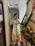 ROEYSHOUSE羅衣法式波點(diǎn)V領(lǐng)連衣裙夏季新款時(shí)尚OL大擺系帶緞面裙子10461 波點(diǎn) L 曬單實(shí)拍圖