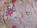 BEYONDHOME BABY博洋母嬰兒童絨毯嬰幼兒園午睡毛毯蓋毯春秋兔兔桃桃粉100*150cm 曬單實拍圖