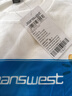 真維斯（Jeanswest）300g重磅純棉短袖t恤夏季圓領五分袖寬松百搭打底衫男女基礎款tee 白色(驕陽胸標) L (175) (體重130-150斤) 曬單實拍圖