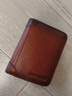 班亞奴（banyanu）男士錢(qián)包真皮短款2025新款防盜刷帶拉鏈超薄皮夾復古頭層牛皮錢(qián)夾 黃棕色-防盜刷 曬單實(shí)拍圖