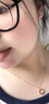 佐卡伊黃金吊墜女999足金莫比烏斯環(huán)金項(xiàng)鏈七夕情人節(jié)禮物 約0.28g 曬單實(shí)拍圖