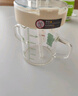 小土豆玻璃杯兒童牛奶杯子帶刻度耐熱吸管水杯帶把手tritan學(xué)飲杯早餐杯 300ml 雪人(高硼硅玻璃) 曬單實(shí)拍圖