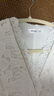 Olrain歐芮兒白色V領(lǐng)刺繡鏤空小衫夏季2025新款V領(lǐng)精緻花邊上衣 白色 S 曬單實(shí)拍圖