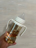 Grosmimi韓國(guó)進(jìn)口格羅咪咪吸管杯奶瓶嬰兒童水杯PPSU學(xué)直飲杯子6月1-3歲 小熊白吸管杯奶瓶手柄款 300ml 曬單實(shí)拍圖