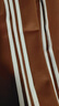 阿迪達斯 （adidas）三葉草運動(dòng)褲男褲秋季新款透氣休閑褲時(shí)尚三條紋直筒褲長(cháng)褲IZ48 IZ2476棕色 L 曬單實(shí)拍圖