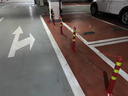 齊魯安然不倒翁彈力柱PE警示柱隔離柱回彈橡膠底座隔離路樁防撞柱80cm 曬單實(shí)拍圖