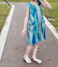 G.DUCK HELLO女童公主裙夏新款棉布親子沙灘度假連衣裙2025 藍(lán)色裙子 120 cm 曬單實(shí)拍圖