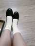 服務員工作鞋女黑色工裝鞋女士皮鞋平底防滑正裝職業(yè)面試女鞋單鞋 黑色 39 曬單實拍圖