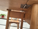 北陌家具適意折疊餐桌巖板小戶(hù)型靠墻櫻桃木儲物型餐桌椅組合實(shí)木飯桌 【櫻桃木】適意折疊餐桌#01 曬單實(shí)拍圖