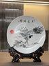 宋禮庭景德鎮(zhèn)陶瓷青花盤子新中式雙十電視柜博古架玄關(guān)送禮客廳工藝擺件 溪山行旅 曬單實(shí)拍圖
