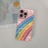 思唯創(chuàng)適用蘋果16promax手機(jī)殼iPhone16pro手機(jī)保護(hù)套鈦金屬漆鏡頭全包防摔細(xì)閃笑臉彩虹女款保護(hù)殼超薄 【細(xì)閃笑臉彩虹粉】親膚手感+強(qiáng)力防摔 iPhone16ProMax 曬單實(shí)拍圖