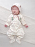 貝娜茜嬰兒帽子春秋款寶寶男護(hù)耳帽嬰幼兒包頭帽加厚保暖護(hù)囟門帽秋冬季 小小熊-米色 5-18個(gè)月（42-48CM） 曬單實(shí)拍圖