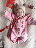 G.DUCKKIDS小黃鴨童裝嬰兒衣服春秋冬季周歲禮服女寶寶漢服中國(guó)風(fēng)百日滿月服 平安喜樂紅色-夾棉 80cm 建議75-80碼9-12月 曬單實(shí)拍圖