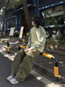 GUUKA TECH山系戶外長(zhǎng)袖t恤男士打底衫2025新情侶裝防曬衣服運(yùn)動(dòng)透氣速干衣 淺綠色 M 曬單實(shí)拍圖