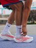 Tcellars跑步鞋男鞋夏季厚底減震夜光碳板跑鞋透氣運(yùn)動(dòng)鞋子 千鳥粉  41  曬單實(shí)拍圖