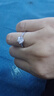 梵吉雅莫桑鉆戒情侶戒指女男一對求結婚禮訂婚表白七夕情人節禮物送女友 1克拉-女款單支活口/閉口 曬單實(shí)拍圖