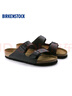 BIRKENSTOCK勃肯德國進口男女款經典舒適百搭輕便Arizona雙扣拖鞋 黑色窄版51793 37 曬單實拍圖
