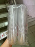美麗雅 一次性杯子航空杯200ml*50只 食品級加厚塑料杯透明水杯飲料杯 曬單實(shí)拍圖