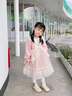 G.DUCKKIDS小黃鴨童裝公主裙女童連衣裙春秋季中小童女孩甜美長(zhǎng)袖網(wǎng)紗裙子 粉色-cmmoimg 120 適合110-120cm年齡6-7歲 曬單實(shí)拍圖