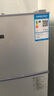 志高電冰箱雙門家用節(jié)能冰箱出租屋冷藏冷凍環(huán)保迷你冰箱辦公室公寓租房宿舍低噪電冰箱 S192銀色一級能效【萬人推薦】 曬單實拍圖