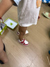 江博士學(xué)步鞋運(yùn)動(dòng)鞋秋季男女童舒適休閑國(guó)貨兒童鞋B14243W001米/紅25 曬單實(shí)拍圖