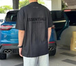 Essentials復(fù)線ESSENTIALS短袖t恤男歐美新款情侶潮牌ins圓領(lǐng)寬松半袖女 后背ESS碳灰【三標(biāo)】 S  建議80-100斤 曬單實(shí)拍圖