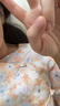暖喬全棉雙層棉紗襯衫女夏季七分袖中式國風(fēng)盤扣寬松斜襟碎花純棉襯衣 國風(fēng)黃花 均碼（110-130斤） 曬單實拍圖