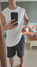 迪卡儂（DECATHLON）背心健身打底汗衫無(wú)袖運(yùn)動(dòng)t恤寬松坎肩外穿短袖5223881 曬單實(shí)拍圖