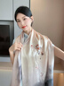 繡娘絲綢蘇繡手工刺繡100%桑蠶絲女士真絲絲巾禮盒民族風(fēng)披肩圍巾輕奢 曬單實(shí)拍圖