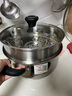 愛仕達（ASD）湯鍋 304不銹鋼小蒸鍋 帶蒸屜燉煮鍋 24CM燃氣電磁爐通用奶鍋B1-Z 曬單實拍圖