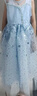 迪士尼愛艾莎女童公主裙子新品連衣裙子女童夏裝女夏季2025新款兒童衣服 曬單實(shí)拍圖