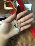 中國黃金（CHINA GOLD）福氣平安鎖銀項(xiàng)鏈女999足銀長命鎖吊墜七夕情人節(jié)禮物送女友老婆 【京速達(dá)】福氣平安鎖【白瑪瑙】 曬單實(shí)拍圖
