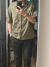 KOLON SPORT/可隆短袖 男子戶外休閑運(yùn)動(dòng)DAY PACK襯衫 LHSH4MTK59-KK 卡其色 L 175/96A 曬單實(shí)拍圖