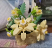 新品特惠積木永生花系列花籃擺件玫瑰模型兒童拼裝禮物 4盒【幻紫+黃韻+藍(lán)衣+淺翠】 曬單實(shí)拍圖