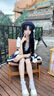 馨瑞緣（XINRUIYUAN）溫柔海軍風(fēng)青春少女蛋糕裙洋裝連衣裙子lolita洛麗塔洋裝連衣 XL 曬單實拍圖