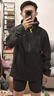 KLATTERMUSEN攀山鼠10400雷神文托男款輕量防水沖鋒衣-Vingtor Hood Jacket 渡鴉黑 M 曬單實(shí)拍圖