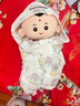 DOMIAMIA嬰兒抱被新生兒包被寶寶純棉豆豆絨針織抱毯嬰兒0-6個(gè)月睡覺神器 菲拉沁語【純棉四季款】18-24℃ 85*85cm 曬單實(shí)拍圖