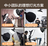 南光（NANLITE）FS-200B雙色溫補(bǔ)光燈 室內(nèi)直播平面人像拍攝燈 視頻錄制200W常亮燈 攝影棚打光燈 FS-200B+90快裝柔光箱（蛋格）+燈架 曬單實(shí)拍圖