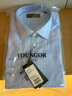 雅戈爾（YOUNGOR）25新款【桑蠶絲】新品商務(wù)休閑格紋長(cháng)袖襯衫男 淺藍格子 41 曬單實(shí)拍圖