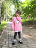 史努比（SNOOPY）童裝女童套裝兒童衛(wèi)衣打底褲兩件套女孩休閑外出衣服春季 曬單實(shí)拍圖